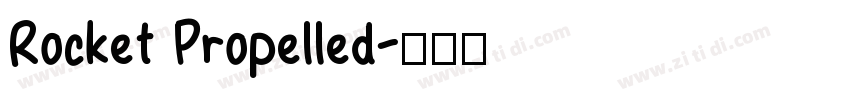 Rocket Propelled字体转换